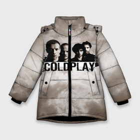 Зимняя куртка для девочек 3D с принтом Coldplay в Новосибирске, ткань верха — 100% полиэстер; подклад — 100% полиэстер, утеплитель — 100% полиэстер. | длина ниже бедра, удлиненная спинка, воротник стойка и отстегивающийся капюшон. Есть боковые карманы с листочкой на кнопках, утяжки по низу изделия и внутренний карман на молнии. 

Предусмотрены светоотражающий принт на спинке, радужный светоотражающий элемент на пуллере молнии и на резинке для утяжки. | coldplay | rock | колдплэй | рок