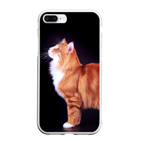 Чехол для iPhone 7Plus/8 Plus матовый с принтом Рыжий кот в Новосибирске, Силикон | Область печати: задняя сторона чехла, без боковых панелей | домашняя | животное | кот | котэ | кошка | рыжая