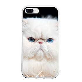 Чехол для iPhone 7Plus/8 Plus матовый с принтом Персидский кот в Новосибирске, Силикон | Область печати: задняя сторона чехла, без боковых панелей | домашняя | животное | кот | котэ | кошка | персидский