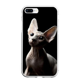 Чехол для iPhone 7Plus/8 Plus матовый с принтом Сфинкс в Новосибирске, Силикон | Область печати: задняя сторона чехла, без боковых панелей | домашняя | животное | кот | котэ | кошка | сфинкс