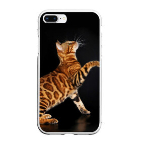 Чехол для iPhone 7Plus/8 Plus матовый с принтом Бенгальская кошка в Новосибирске, Силикон | Область печати: задняя сторона чехла, без боковых панелей | бенгальская | домашняя | животное | кот | котэ | кошка