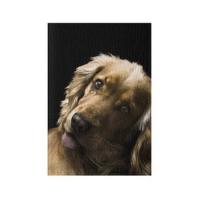 Обложка для паспорта матовая кожа с принтом Английский кокер-спаниель в Новосибирске, натуральная матовая кожа | размер 19,3 х 13,7 см; прозрачные пластиковые крепления | Тематика изображения на принте: английский кокер спаниель | животно | порода | собака