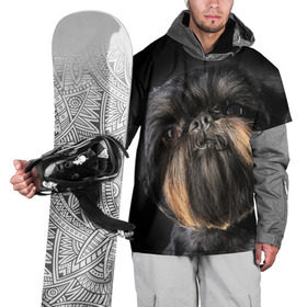 Накидка на куртку 3D с принтом Бельгийский грифон в Новосибирске, 100% полиэстер |  | Тематика изображения на принте: бельгийский грифон | животное | порода | собака