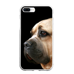 Чехол для iPhone 7Plus/8 Plus матовый с принтом Канне корсо в Новосибирске, Силикон | Область печати: задняя сторона чехла, без боковых панелей | Тематика изображения на принте: животное | канне корсо | порода | собака