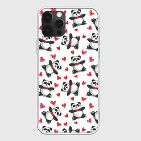 Чехол для iPhone 12 Pro Max с принтом Панда и любовь в Новосибирске, Силикон |  | Тематика изображения на принте: 14 февраля | bears | love | love you | валентин | влюбленные | день святого валентина | лав | любовь | медведб | медведи | мишки | подарок девушке | подарок парню