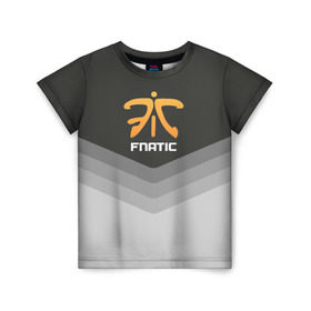 Детская футболка 3D с принтом fnatic в Новосибирске, 100% гипоаллергенный полиэфир | прямой крой, круглый вырез горловины, длина до линии бедер, чуть спущенное плечо, ткань немного тянется | fnatic