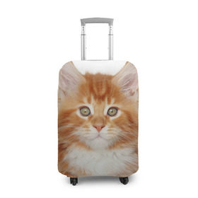 Чехол для чемодана 3D с принтом Рыжий котенок в Новосибирске, 86% полиэфир, 14% спандекс | двустороннее нанесение принта, прорези для ручек и колес | животное | порода | рыжий котенок