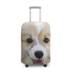Чехол для чемодана 3D с принтом Пемброк-вельш-корги, собака, п в Новосибирске, 86% полиэфир, 14% спандекс | двустороннее нанесение принта, прорези для ручек и колес | животное | пемброк вельш корги | порода | собака