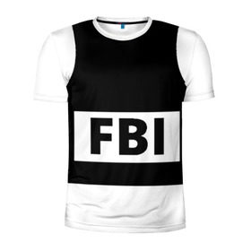 Мужская футболка 3D спортивная с принтом Бронежилет ФБР (FBI) в Новосибирске, 100% полиэстер с улучшенными характеристиками | приталенный силуэт, круглая горловина, широкие плечи, сужается к линии бедра | fbi | бронежилет фбр (fbi)фбр | спецслужбы | федеральное бюро расследований