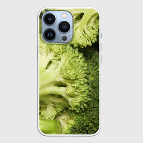 Чехол для iPhone 13 Pro с принтом Брокколи в Новосибирске,  |  | vegan | vegetarian | брокколи | будизм | веган | вегетарианство | йога | сыроедение | фитнес