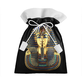 Подарочный 3D мешок с принтом Фараон Тутанхамон в Новосибирске, 100% полиэстер | Размер: 29*39 см | египет | тутанхамон | фараон | фараон тутанхамонмаска фараона