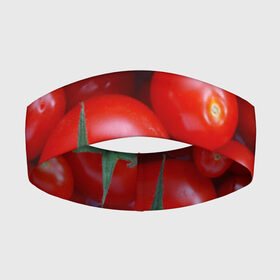 Повязка на голову 3D с принтом Томатная в Новосибирске,  |  | Тематика изображения на принте: tomato | vegan | vegetarian | будизм | веган | вегетарианство | йога | помидор | сыроедение | томат | фитнес | ягода