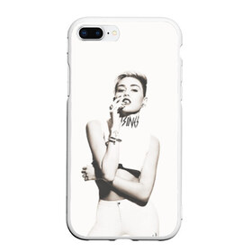 Чехол для iPhone 7Plus/8 Plus матовый с принтом Miley в Новосибирске, Силикон | Область печати: задняя сторона чехла, без боковых панелей | Тематика изображения на принте: cyrus | miley | майли | музыка | сайрус