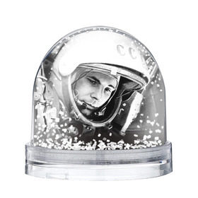 Снежный шар с принтом Гагарин 1 в Новосибирске, Пластик | Изображение внутри шара печатается на глянцевой фотобумаге с двух сторон | гагарин | космос | космос наш | поехали | ретро | ссср | юрий гагарин