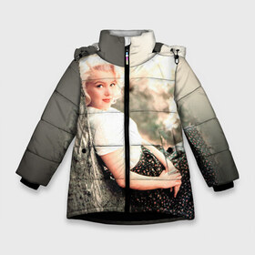 Зимняя куртка для девочек 3D с принтом Мерлин Монро 1 в Новосибирске, ткань верха — 100% полиэстер; подклад — 100% полиэстер, утеплитель — 100% полиэстер. | длина ниже бедра, удлиненная спинка, воротник стойка и отстегивающийся капюшон. Есть боковые карманы с листочкой на кнопках, утяжки по низу изделия и внутренний карман на молнии. 

Предусмотрены светоотражающий принт на спинке, радужный светоотражающий элемент на пуллере молнии и на резинке для утяжки. | marilyn monroe | кино | мерлин монро | мэрилин монро | норма джин бейкер | ретро