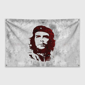 Флаг-баннер с принтом Че Гевара 1 в Новосибирске, 100% полиэстер | размер 67 х 109 см, плотность ткани — 95 г/м2; по краям флага есть четыре люверса для крепления | Тематика изображения на принте: ernesto che guevara | куба | революционер | революция | ретро | эрнесто че гевара
