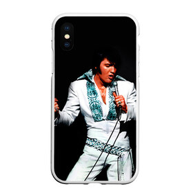 Чехол для iPhone XS Max матовый с принтом Элвис 3 в Новосибирске, Силикон | Область печати: задняя сторона чехла, без боковых панелей | Тематика изображения на принте: elvis presley | rock n roll | музыка | ретро | рок н ролл | элвис пресли