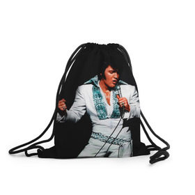 Рюкзак-мешок 3D с принтом Элвис 3 в Новосибирске, 100% полиэстер | плотность ткани — 200 г/м2, размер — 35 х 45 см; лямки — толстые шнурки, застежка на шнуровке, без карманов и подкладки | elvis presley | rock n roll | музыка | ретро | рок н ролл | элвис пресли