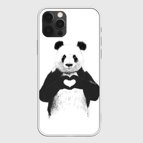 Чехол для iPhone 12 Pro Max с принтом Панда Love в Новосибирске, Силикон |  | панда