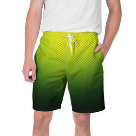 Мужские шорты 3D с принтом Зелёная текстура в Новосибирске,  полиэстер 100% | прямой крой, два кармана без застежек по бокам. Мягкая трикотажная резинка на поясе, внутри которой широкие завязки. Длина чуть выше колен | Тематика изображения на принте: зелёный | текстура | цветовой переход
