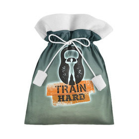 Подарочный 3D мешок с принтом Train hard 2 в Новосибирске, 100% полиэстер | Размер: 29*39 см | bodybuilding | no pain no gain | train hard | бодибилдинг | качалка | пауэрлифинг | тренажерный | фитнес