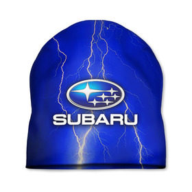 Шапка 3D с принтом Subaru в Новосибирске, 100% полиэстер | универсальный размер, печать по всей поверхности изделия | sti | subaru | wrx | сти | субару