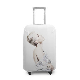 Чехол для чемодана 3D с принтом Miley в Новосибирске, 86% полиэфир, 14% спандекс | двустороннее нанесение принта, прорези для ручек и колес | Тематика изображения на принте: cyrus | miley | майли | музыка | сайрус