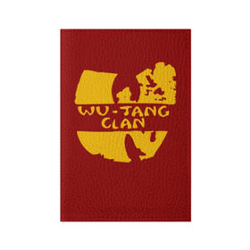 Обложка для паспорта матовая кожа с принтом Wu Tang Clan в Новосибирске, натуральная матовая кожа | размер 19,3 х 13,7 см; прозрачные пластиковые крепления | method man | tang clan | wu tang clan