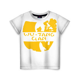 Детская футболка 3D с принтом Wu Tang Clan в Новосибирске, 100% гипоаллергенный полиэфир | прямой крой, круглый вырез горловины, длина до линии бедер, чуть спущенное плечо, ткань немного тянется | method man | tang clan | wu tang clan