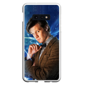 Чехол для Samsung S10E с принтом 11th Doctor Who в Новосибирске, Силикон | Область печати: задняя сторона чехла, без боковых панелей | doctor who | matt | smith | tardis | временной поток | доктор кто | мэтт | смит | тардис