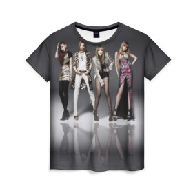 Женская футболка 3D с принтом K-pop девушки в Новосибирске, 100% полиэфир ( синтетическое хлопкоподобное полотно) | прямой крой, круглый вырез горловины, длина до линии бедер | 2ne1 | cl | cl корея | k pop | айдолы | девушка | кей поп | корейская | корейцы | корея | кпоп | попса | южная