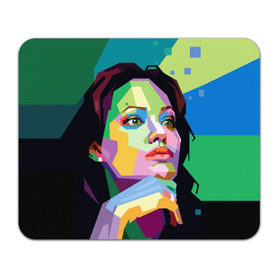 Коврик прямоугольный с принтом Анджелина Джоли в Новосибирске, натуральный каучук | размер 230 х 185 мм; запечатка лицевой стороны | angelina jolie | актриса | анджелина джоли | звезда | знаменитость | кино | поп арт | символ