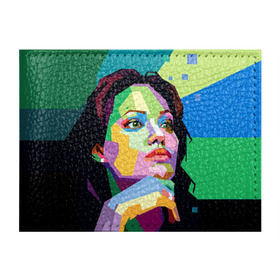 Обложка для студенческого билета с принтом Анджелина Джоли в Новосибирске, натуральная кожа | Размер: 11*8 см; Печать на всей внешней стороне | Тематика изображения на принте: angelina jolie | актриса | анджелина джоли | звезда | знаменитость | кино | поп арт | символ