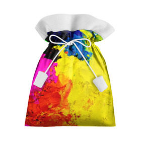 Подарочный 3D мешок с принтом Индуистский фестиваль красок в Новосибирске, 100% полиэстер | Размер: 29*39 см | Тематика изображения на принте: festival | festival of colors | holi | весны | индия | индуистский фестиваль | краски | красок | холи