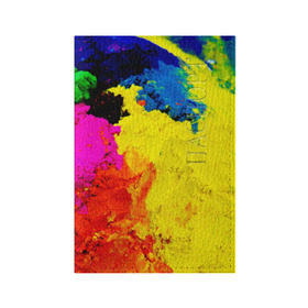 Обложка для паспорта матовая кожа с принтом Индуистский фестиваль красок в Новосибирске, натуральная матовая кожа | размер 19,3 х 13,7 см; прозрачные пластиковые крепления | festival | festival of colors | holi | весны | индия | индуистский фестиваль | краски | красок | холи