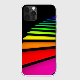 Чехол для iPhone 12 Pro Max с принтом Лестница в Новосибирске, Силикон |  | Тематика изображения на принте: лестница | радуга | спектр | цвет | цвета | яркие