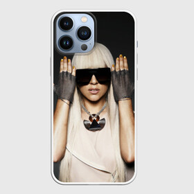 Чехол для iPhone 13 Pro Max с принтом Lady Gaga в Новосибирске,  |  | lady gaga | блондинка | звезда | знаменитость | леди гаага | очки | певица | поп | эпатаж | эпатажная