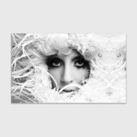 Бумага для упаковки 3D с принтом Lady Gaga в Новосибирске, пластик и полированная сталь | круглая форма, металлическое крепление в виде кольца | lady gaga | белые | блондинка | звезда | знаменитость | леди гаага | певица | перья | поп | эпатаж | эпатажная
