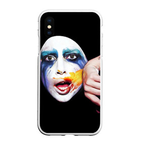 Чехол для iPhone XS Max матовый с принтом Lady Gaga в Новосибирске, Силикон | Область печати: задняя сторона чехла, без боковых панелей | lady gaga | взгляд | звезда | знаменитость | леди гаага | певица | поп | портрет | эпатаж | эпатажная