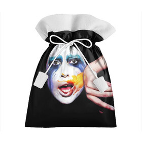 Подарочный 3D мешок с принтом Lady Gaga в Новосибирске, 100% полиэстер | Размер: 29*39 см | lady gaga | взгляд | звезда | знаменитость | леди гаага | певица | поп | портрет | эпатаж | эпатажная