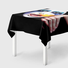 Скатерть 3D с принтом Lady Gaga в Новосибирске, 100% полиэстер (ткань не мнется и не растягивается) | Размер: 150*150 см | lady gaga | взгляд | звезда | знаменитость | леди гаага | певица | поп | портрет | эпатаж | эпатажная