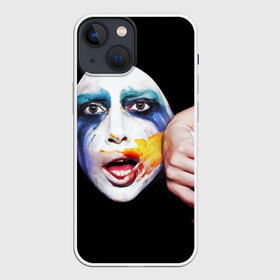 Чехол для iPhone 13 mini с принтом Lady Gaga в Новосибирске,  |  | Тематика изображения на принте: lady gaga | взгляд | звезда | знаменитость | леди гаага | певица | поп | портрет | эпатаж | эпатажная