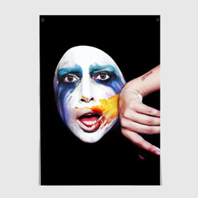 Постер с принтом Lady Gaga в Новосибирске, 100% бумага
 | бумага, плотность 150 мг. Матовая, но за счет высокого коэффициента гладкости имеет небольшой блеск и дает на свету блики, но в отличии от глянцевой бумаги не покрыта лаком | lady gaga | взгляд | звезда | знаменитость | леди гаага | певица | поп | портрет | эпатаж | эпатажная