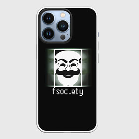 Чехол для iPhone 13 Pro с принтом Mr.Robot в Новосибирске,  |  | Тематика изображения на принте: mr.robot f society
f society