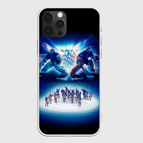 Чехол для iPhone 12 Pro Max с принтом Нью-Йорк Рейнджерс в Новосибирске, Силикон |  | Тематика изображения на принте: nhl | нхл | нью йорк рейнджерс | хоккеист | хоккей