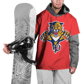 Накидка на куртку 3D с принтом Флорида Пантерз в Новосибирске, 100% полиэстер |  | nhl | нхл | флорида пантерз | хоккеист | хоккей