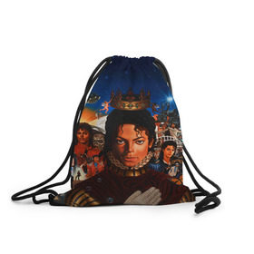 Рюкзак-мешок 3D с принтом Michael Jackson в Новосибирске, 100% полиэстер | плотность ткани — 200 г/м2, размер — 35 х 45 см; лямки — толстые шнурки, застежка на шнуровке, без карманов и подкладки | майкл джексон