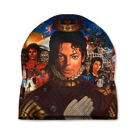 Шапка 3D с принтом Michael Jackson в Новосибирске, 100% полиэстер | универсальный размер, печать по всей поверхности изделия | майкл джексон