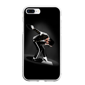 Чехол для iPhone 7Plus/8 Plus матовый с принтом Michael Jackson в Новосибирске, Силикон | Область печати: задняя сторона чехла, без боковых панелей | Тематика изображения на принте: майкл джексон