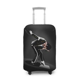 Чехол для чемодана 3D с принтом Michael Jackson в Новосибирске, 86% полиэфир, 14% спандекс | двустороннее нанесение принта, прорези для ручек и колес | майкл джексон
